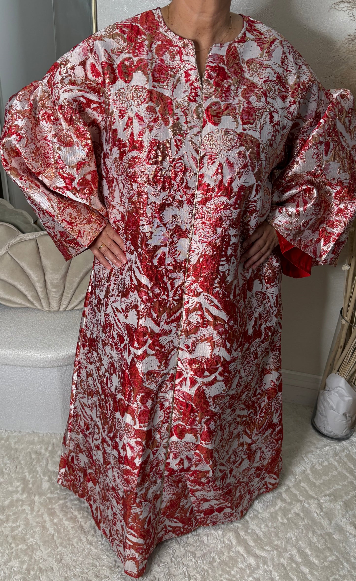 Robe brocard rouge