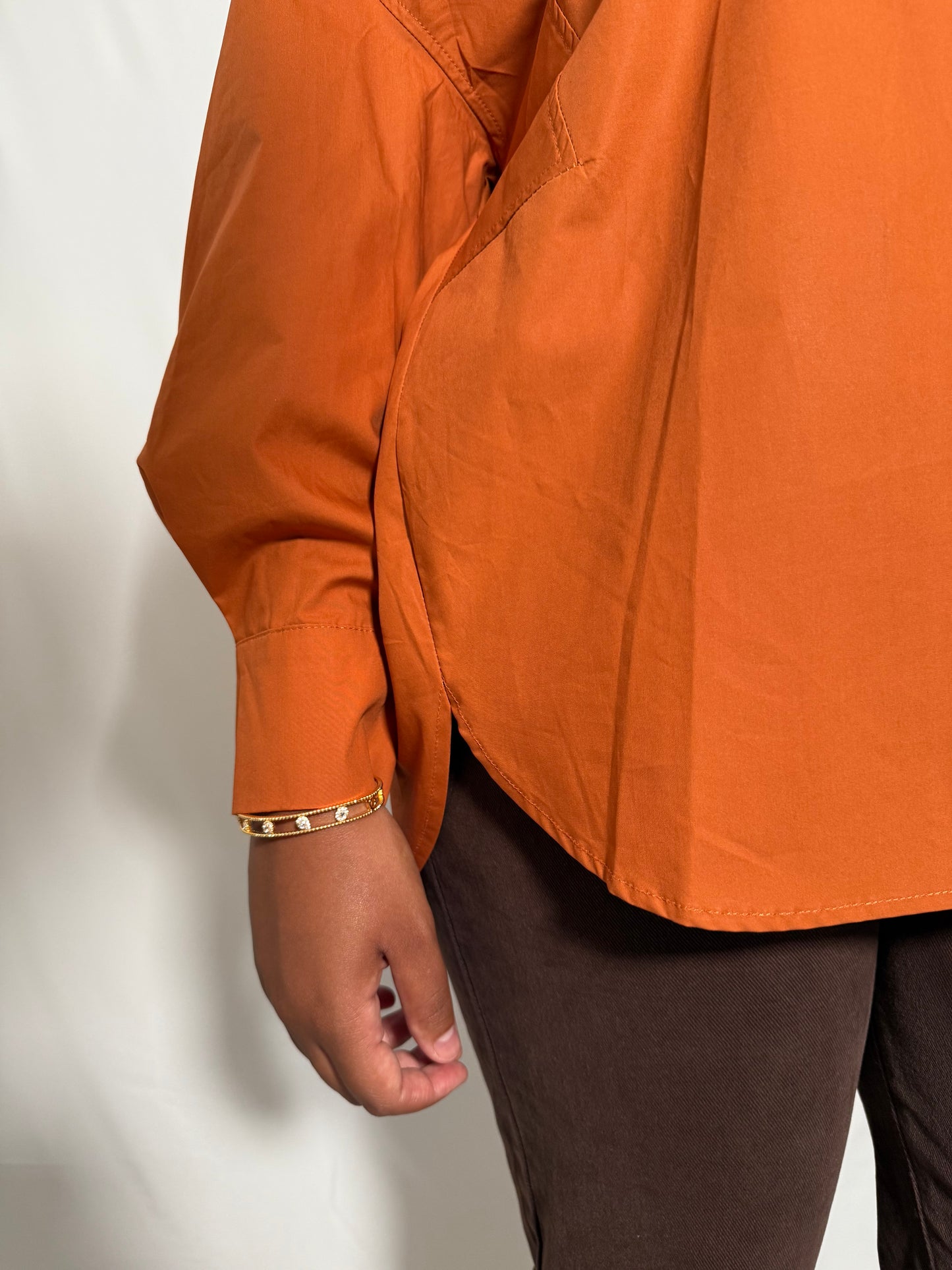 Chemise oversize Terracotta