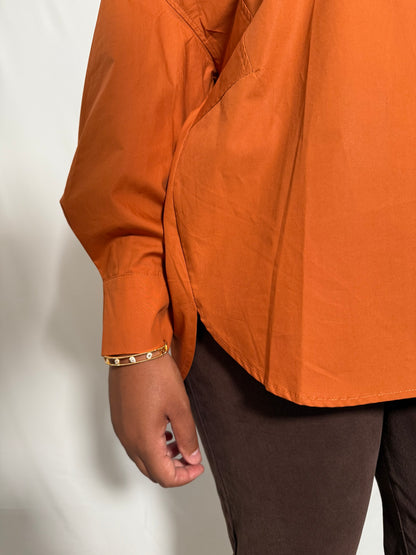 Chemise oversize Terracotta