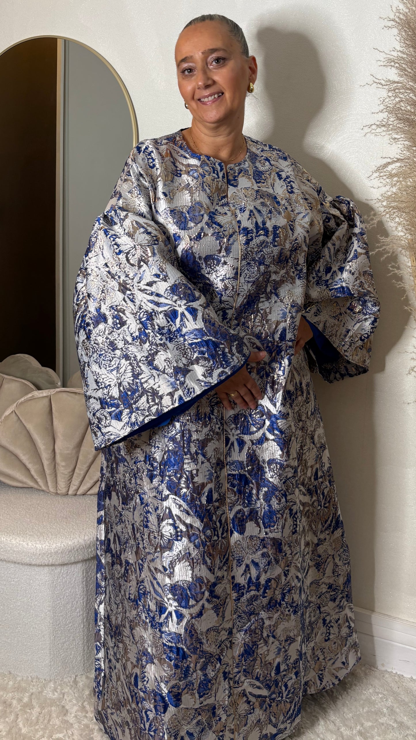 Robe brocard bleu