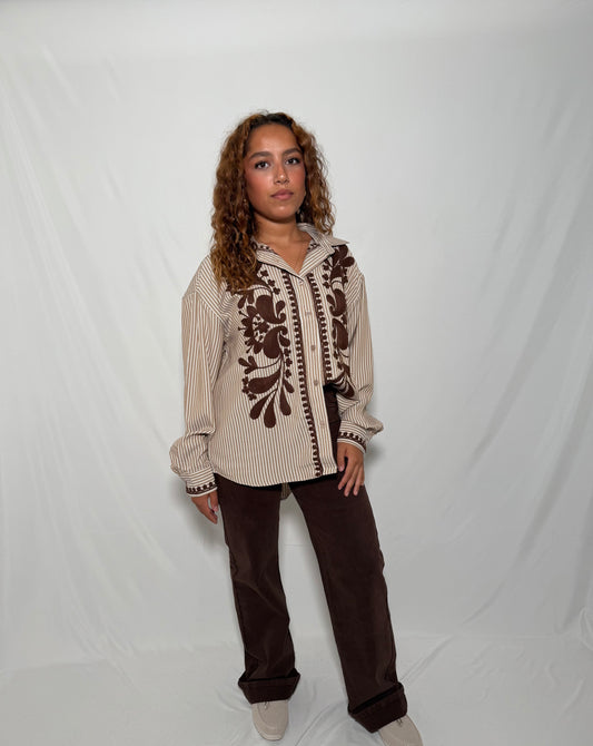 Chemise brodée